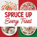 Snackathon Christmas Tree Sprinkles, Bulk Holiday Decor Sprinkles Festive Red, Green & White Tree Confetti Sprinkles, Gluten Free, For Holiday Baking Decorations, Cookie & Cupcake Toppers Snackathon 