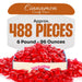Snackathon Cinnamon Candy Discs, Individually Wrapped Snackathon 6 Pound Cinnamon 