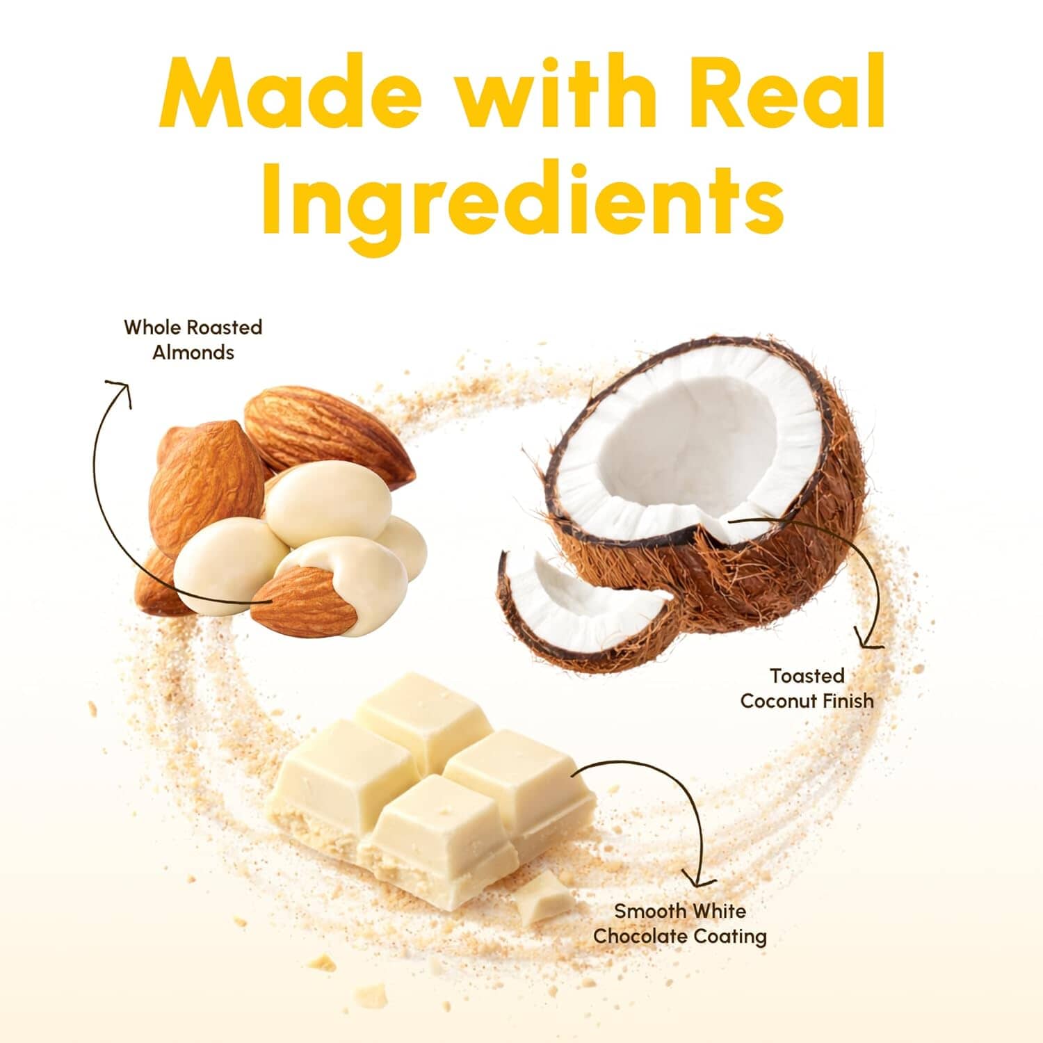 Snackathon Coconut White Chocolate Covered Almonds Snackathon 