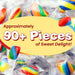 Snackathon Cylinder-Shaped Twists Hard Candy, Bulk Individually Wrapped, Rainbow Cherry Flavored Twists, 1 Pound Snackathon 