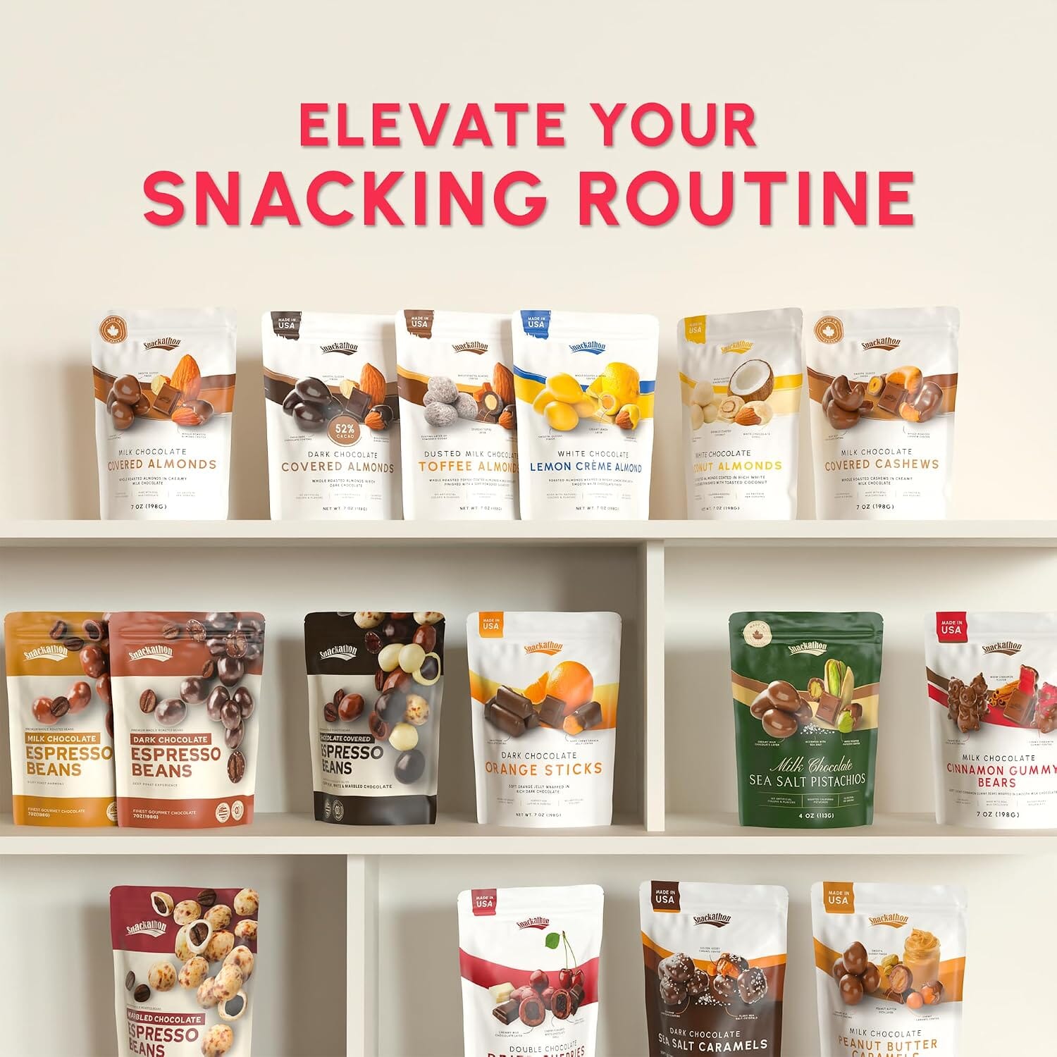 Snackathon Dark Chocolate Covered Cranberries, Chocolate Fruit Snack Gourmet Cranberry Treats Coated in 52% Cacao Dark Chocolate, Resealable Bag for Snacking, Trail Mix & Yogurt, Made in USA Snackathon 
