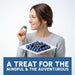 Snackathon Double Chocolate Covered Blueberries, 6 OZ or 18 OZ, Dried Blueberries Coated in Milk & White Chocolate, Creamy & Fruity Gourmet Chocolate Candy for Snacking & Gifting Snackathon 
