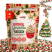 Snackathon Dye Free Christmas Sprinkles, Natural Holiday Jimmies No Artificial Dyes or Flavors, Vegan & Gluten Free, Bulk Red, Green & White Jimmies Mix for Decorating, Baking & Topping Snackathon Natural Christmas 4 Ounce 