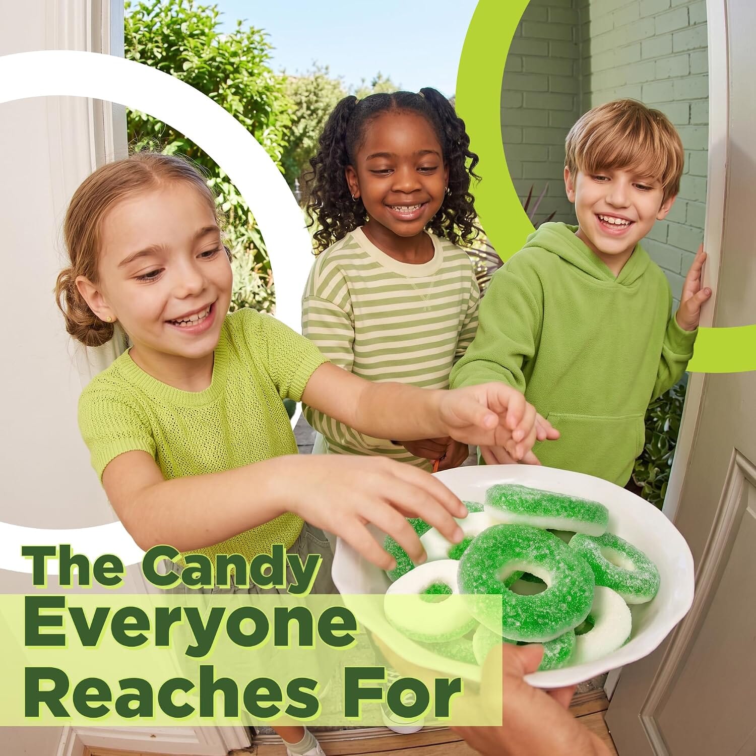 Snackathon Green Apple Rings Gummy Candy Snackathon 