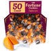 Snackathon Halloween Fortune Cookies, Individually Wrapped | Orange & Black Chinese Fortune Cookies, Sweet Vanilla Flavor, Halloween Party Ready, Fun for Trick-or-Treating & Fall Events Snackathon 