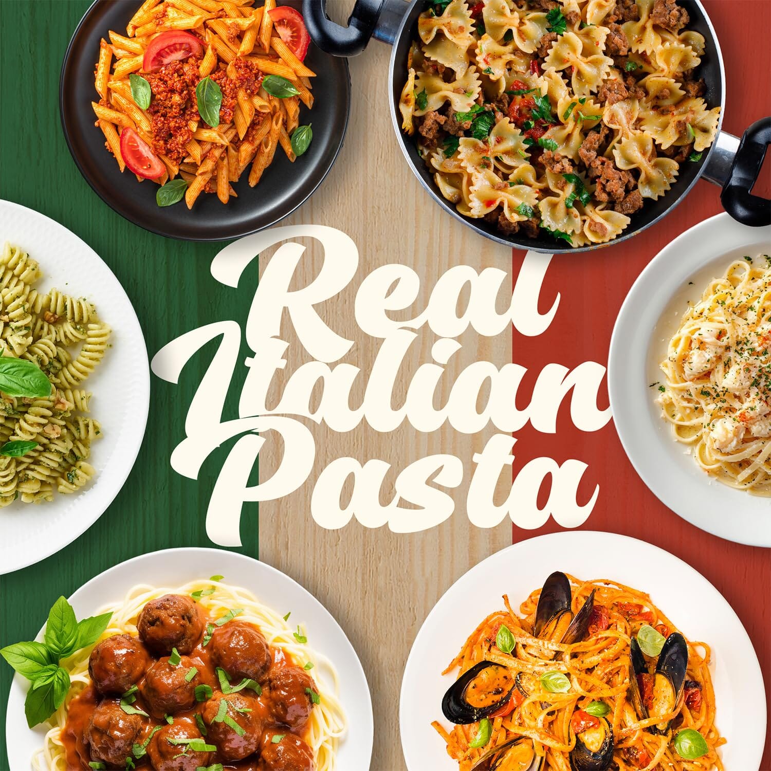 Snackathon Italian Pasta Assortment Box, Variety Shapes, Made in Italy, Gift-Ready for Home Chefs & Pasta Lovers Snackathon 