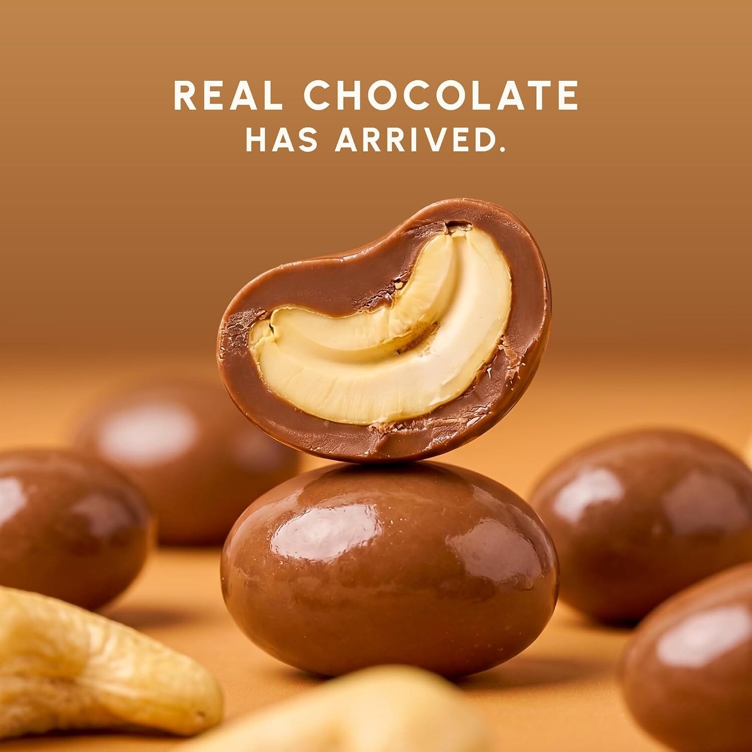 Snackathon Milk Chocolate Covered Cashews, Resealable Bag Snackathon 
