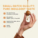 Snackathon Milk Chocolate Sea Salt Vanilla Caramels, Vanilla Infused Chocolate Covered Gourmet Candy Snackathon 