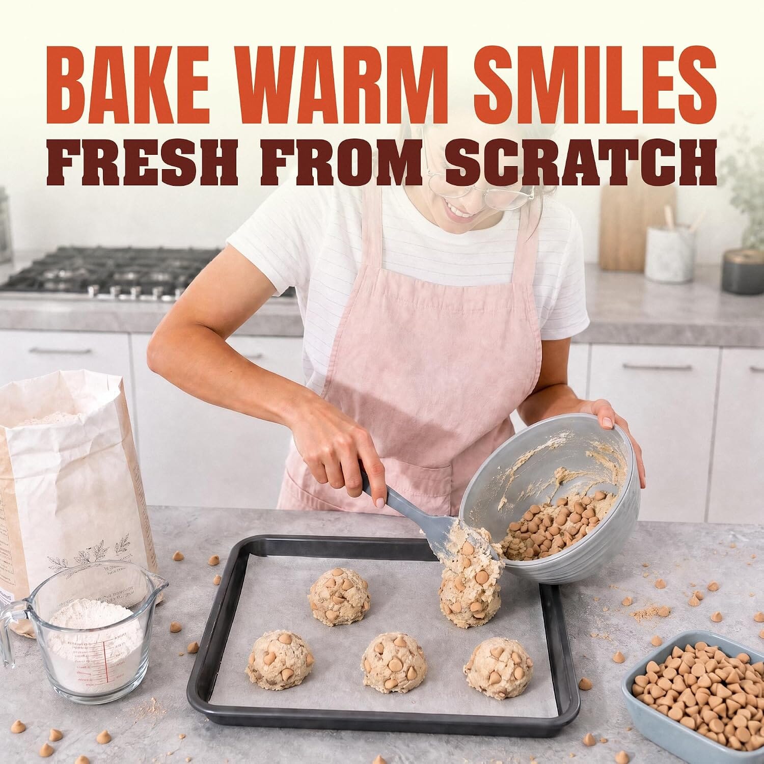 Snackathon Mini Cinnamon Chips, Baking Chips with Real Cinnamon, Gluten Free Cinnamon Drops, Small Baking Morsels for Cookies, Scones, Breads & More, Made in USA, Resealable Bag Snackathon 