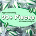 Snackathon Mint Twists Candy, Green & White, 1 Pound Snackathon 