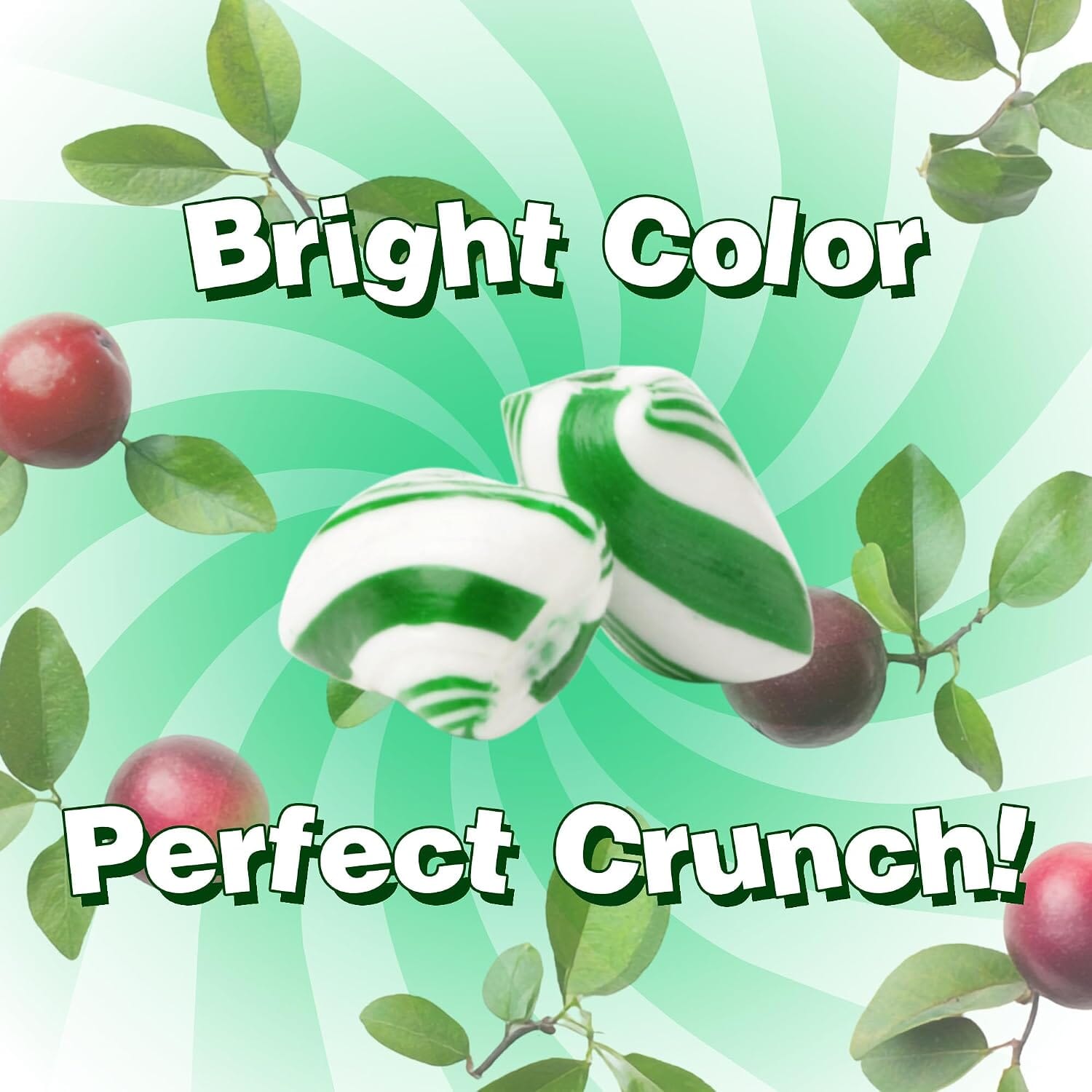 Snackathon Mint Twists Candy, Green & White, 1 Pound Snackathon 