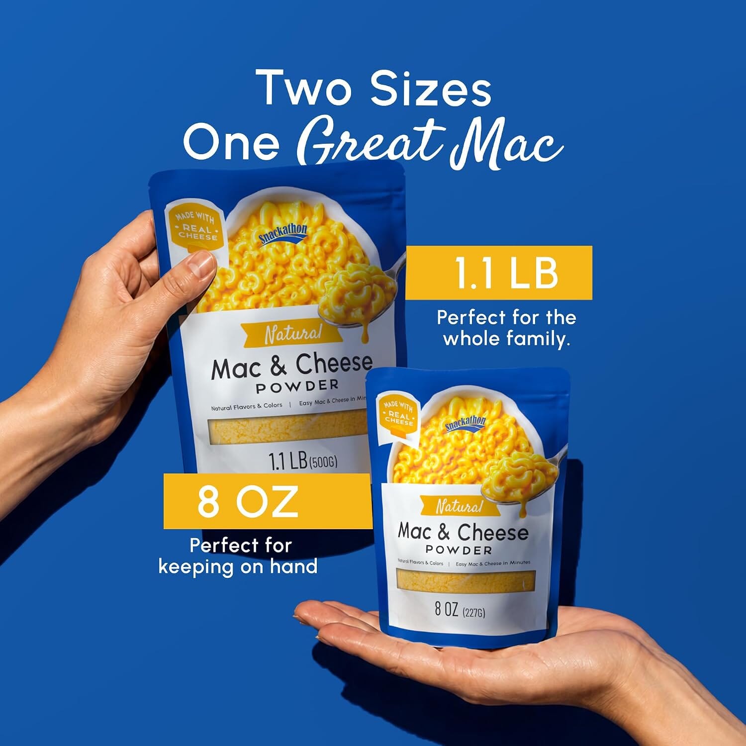 Snackathon Natural Mac & Cheese Powder, Made with Real Cheddar Cheese Snackathon 