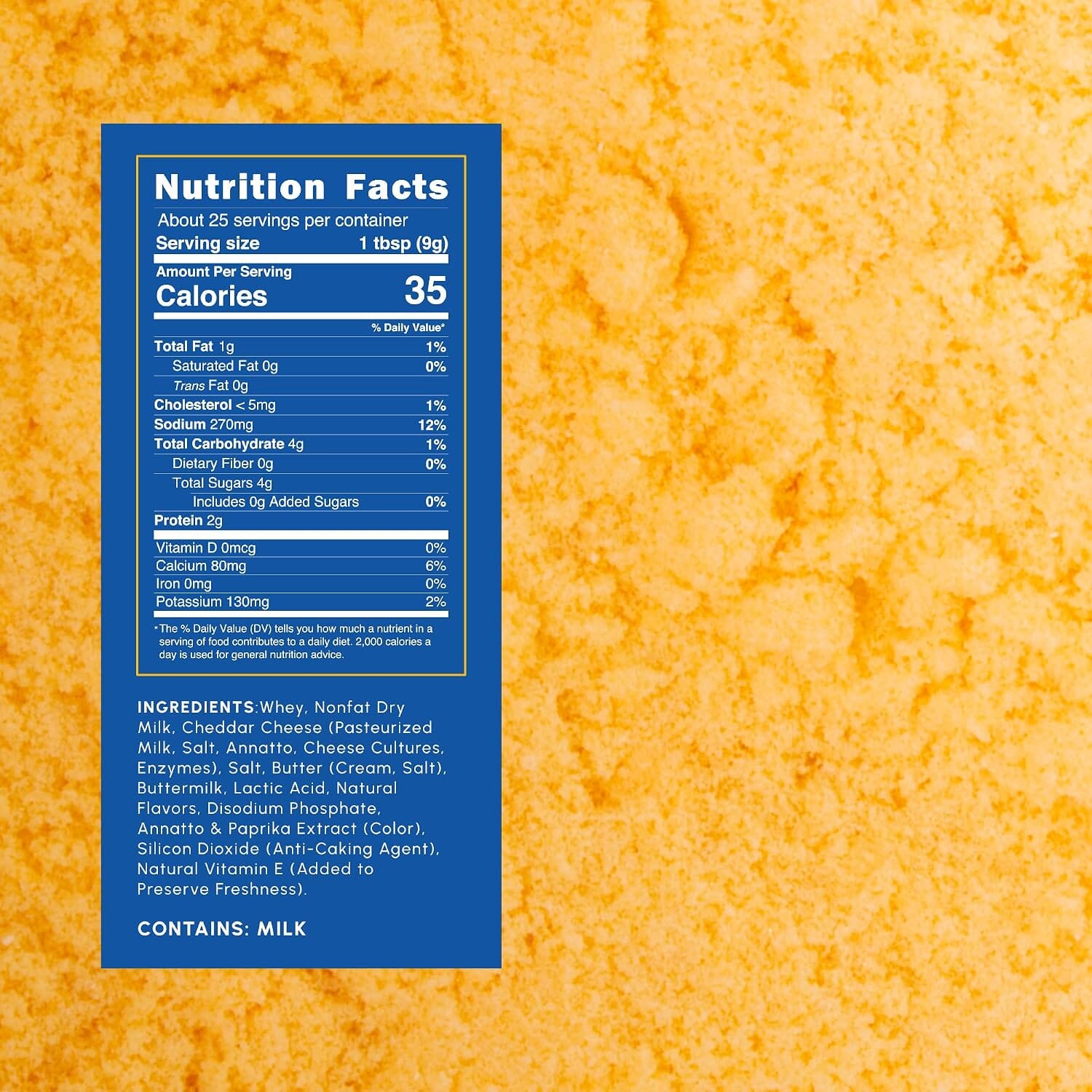 Snackathon Natural Mac & Cheese Powder, Made with Real Cheddar Cheese Snackathon 
