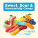 Snackathon Neon Sour Gummy Worms, Assorted Fruit Flavors Snackathon 