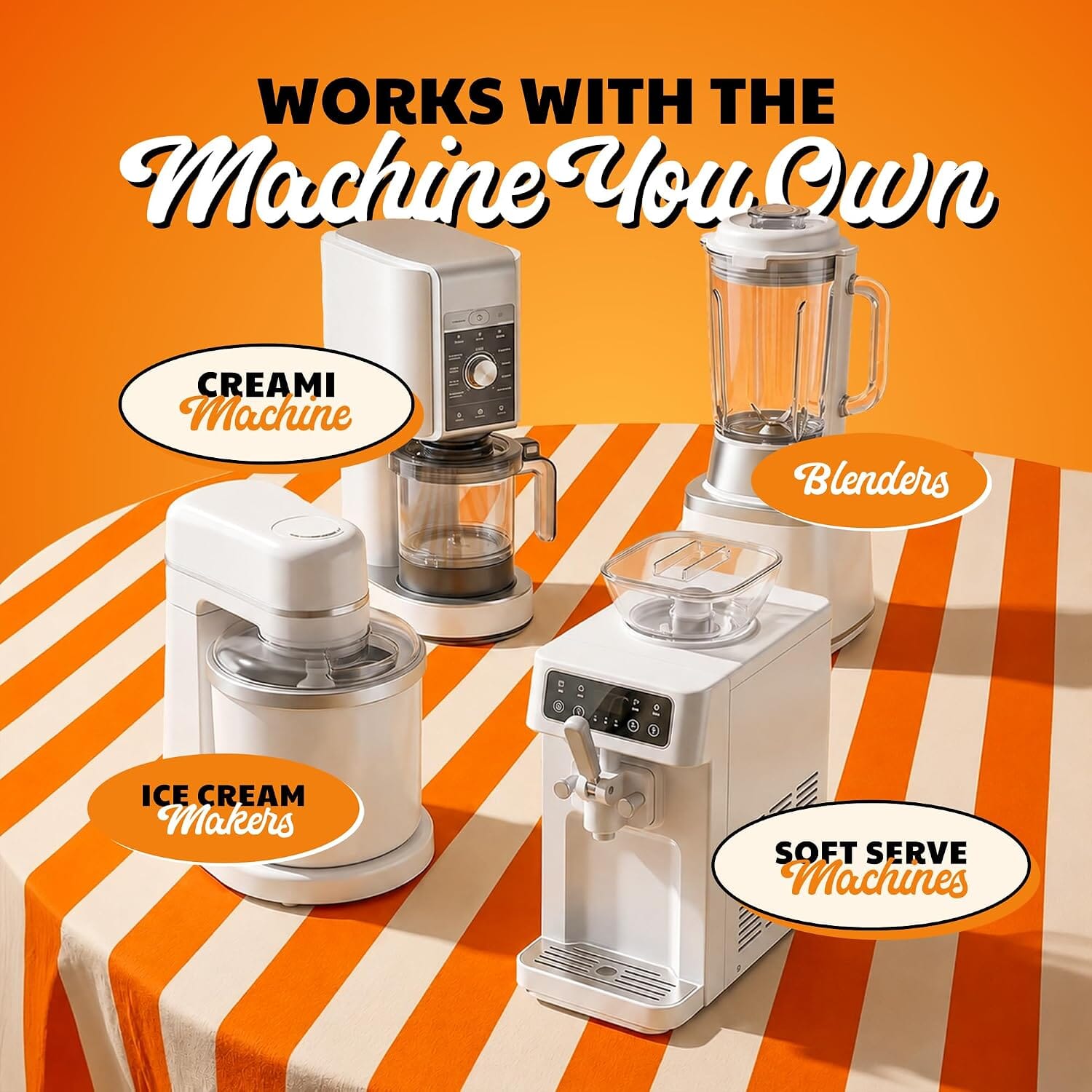 Snackathon Orange Soft Serve Mix, Dairy Free Powder Snackathon 