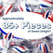 Snackathon Patriotic Red, White & Blue Peppermint Twists Hard Candy, 1 Pound Snackathon 