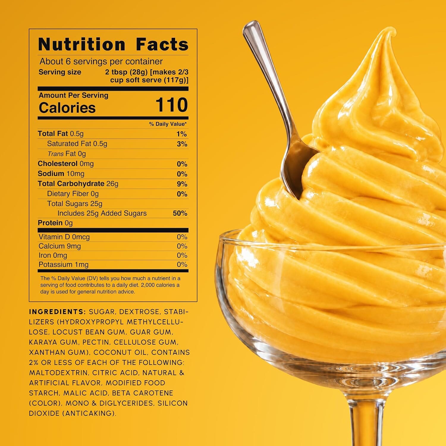 Snackathon Pineapple Soft Serve Mix, Dairy Free Powder Snackathon 