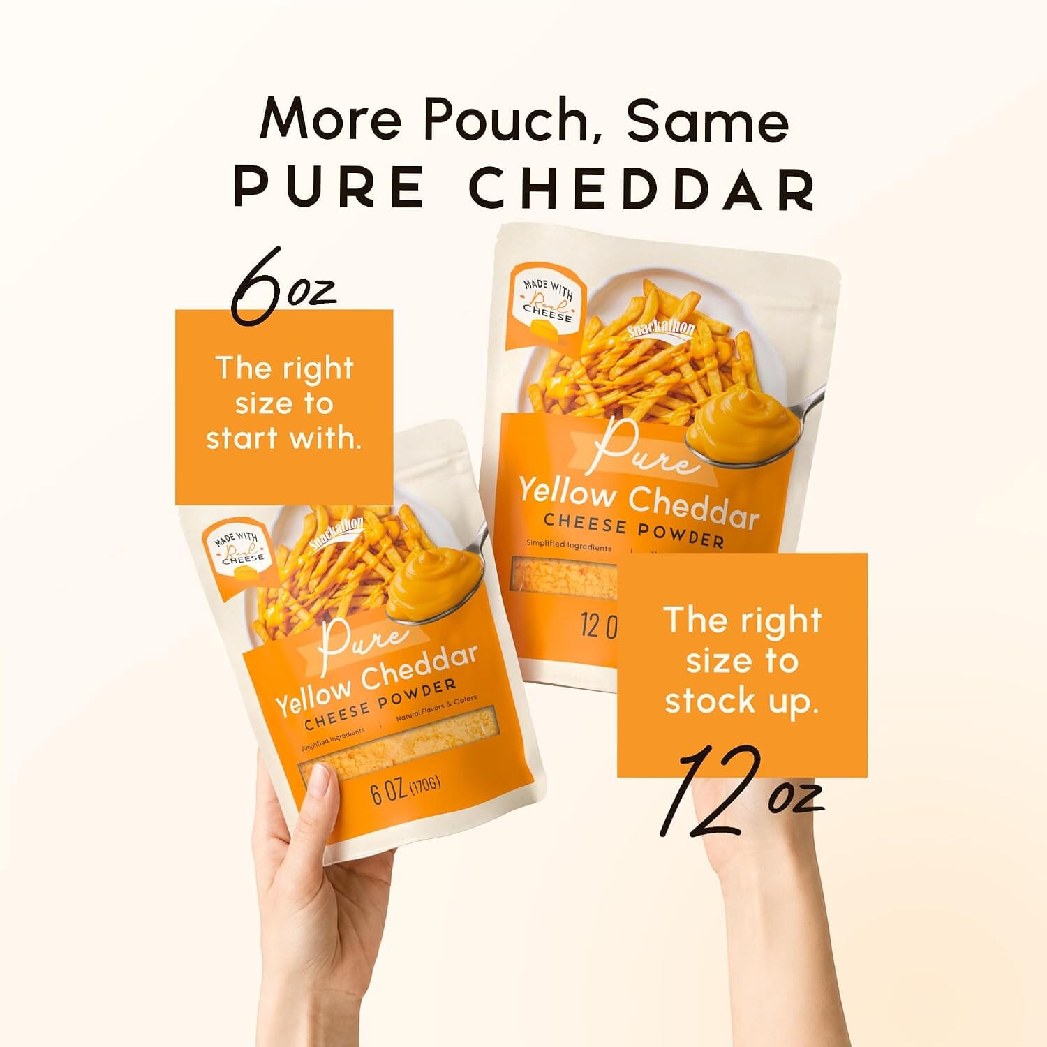 Snackathon Pure Cheddar Cheese Powder, Made with Real Cheddar Cheese Snackathon 