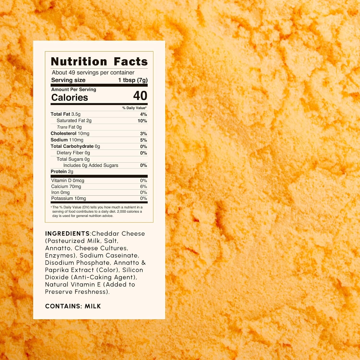 Snackathon Pure Cheddar Cheese Powder, Made with Real Cheddar Cheese Snackathon 
