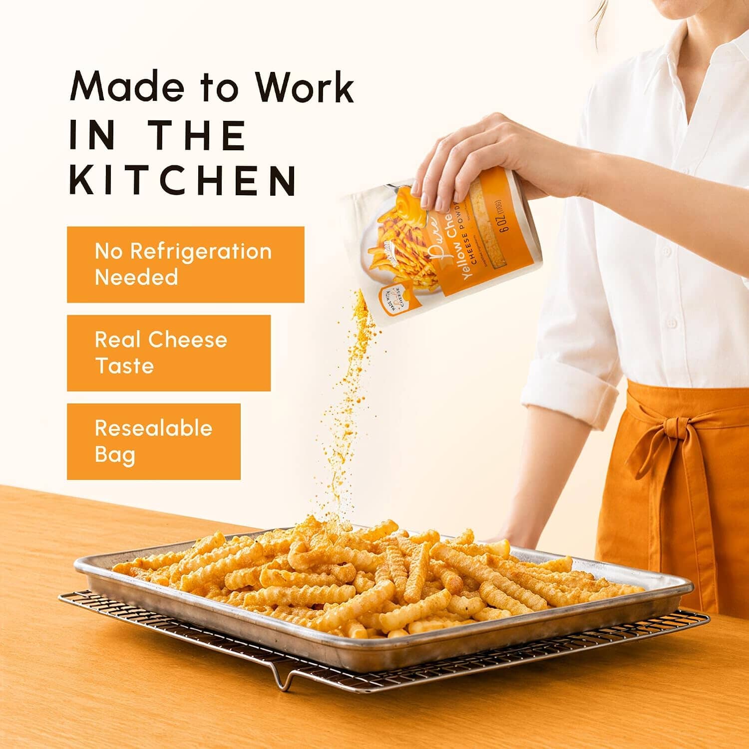 Snackathon Pure Cheddar Cheese Powder, Made with Real Cheddar Cheese Snackathon 