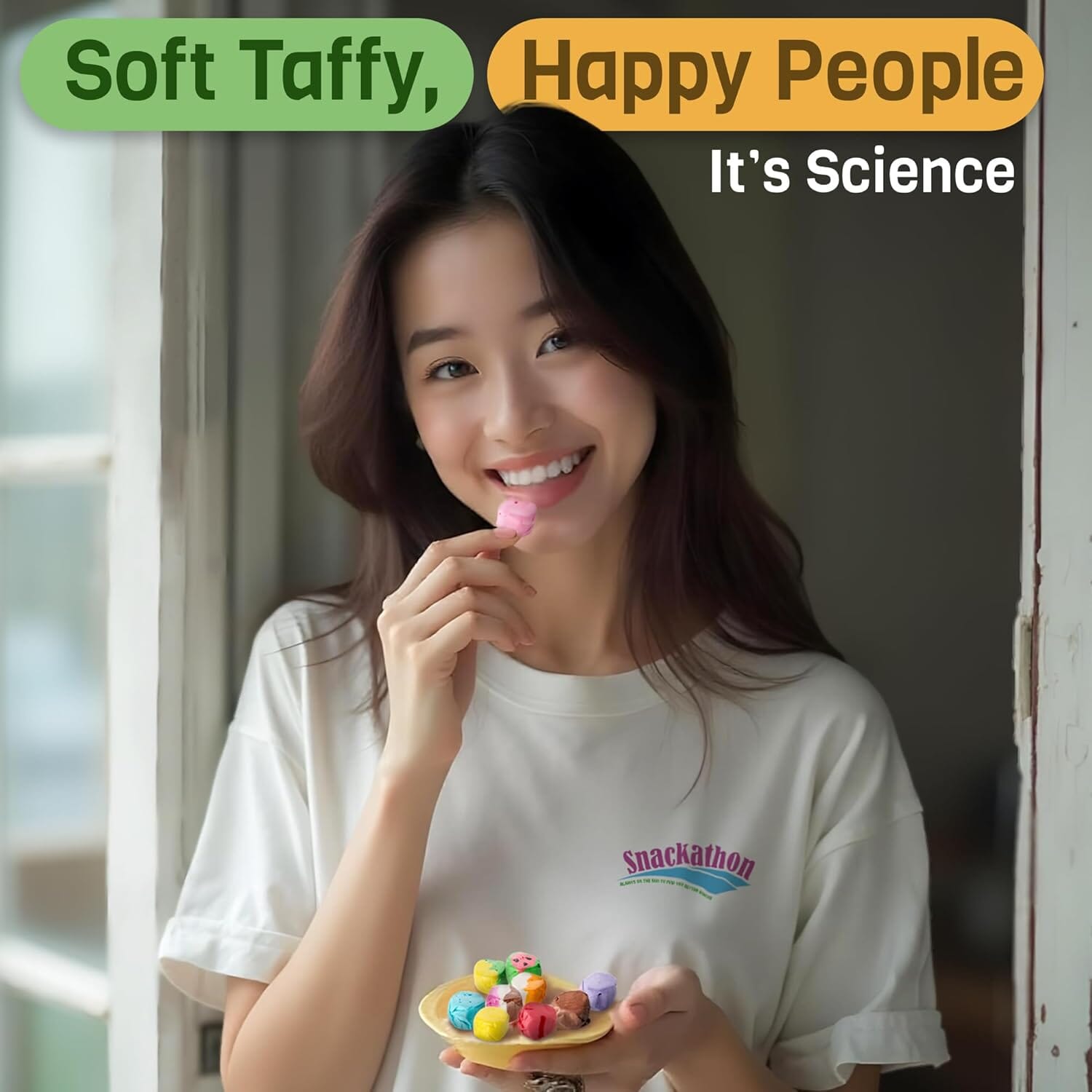 Snackathon Salt Water Taffy Assorted Mix – 2 Pound Box Snackathon 