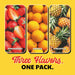 Snackathon Soft Serve Mix Variety Pack, 3 Fruity Flavors (Pineapple, Orange, Strawberry), Makes 3 Quarts, Powder Packets for Ice Cream Maker, Soft Serve Machine, Whip-Style Frozen Treats Snackathon 