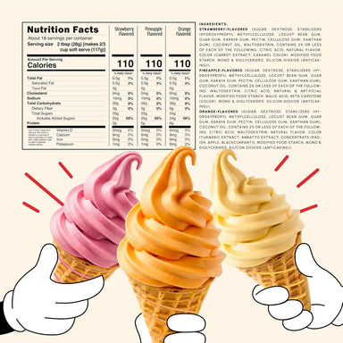 Snackathon Soft Serve Mix Variety Pack, 3 Fruity Flavors Snackathon 