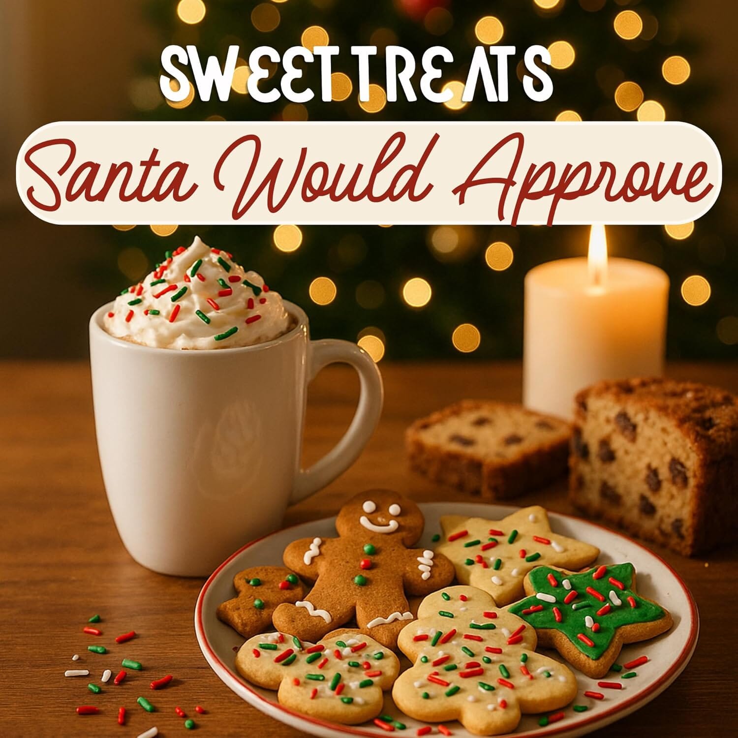 Snackathon Sprinkles for Baking & Decorating, Christmas Sprinkles, 2.2 LB Bulk Holiday Jimmies in Resealable Pouch Snackathon 