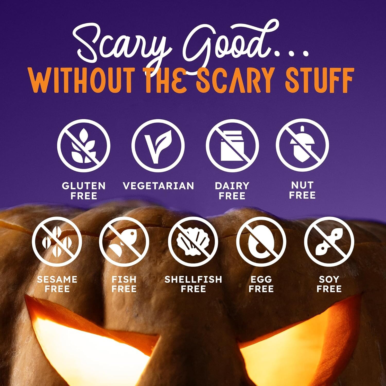 Snackathon Sprinkles for Baking & Decorating, Halloween Sprinkles, 2.2 LB Bulk Spooky Jimmies in Resealable Pouch – Orange, Black, Purple & White Colors for Cupcakes, Cookies, and Treats Snackathon 