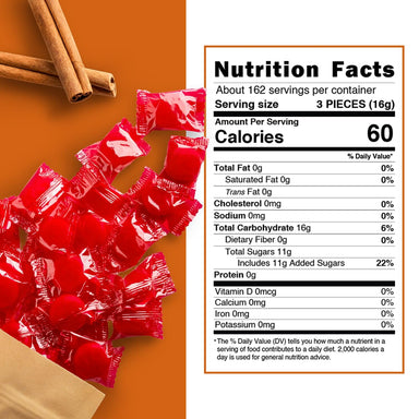 Snackathon Starlight Candy, Individually Wrapped, Cinnamon Disc, 6 Pound Snackathon 