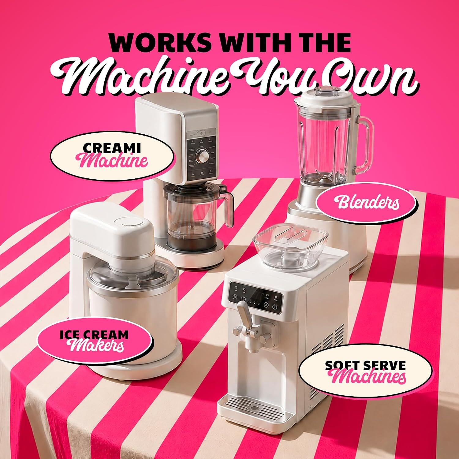 Snackathon Strawberry Soft Serve Mix, Dairy Free Powder Snackathon 