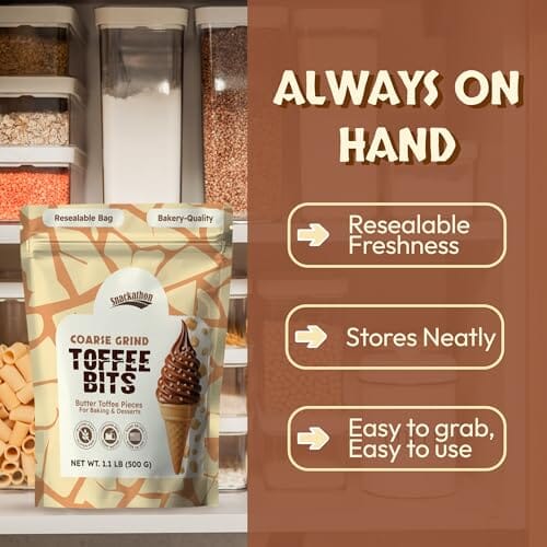 Snackathon Toffee Bits - Coarse Grind, Various Sizes Snackathon 