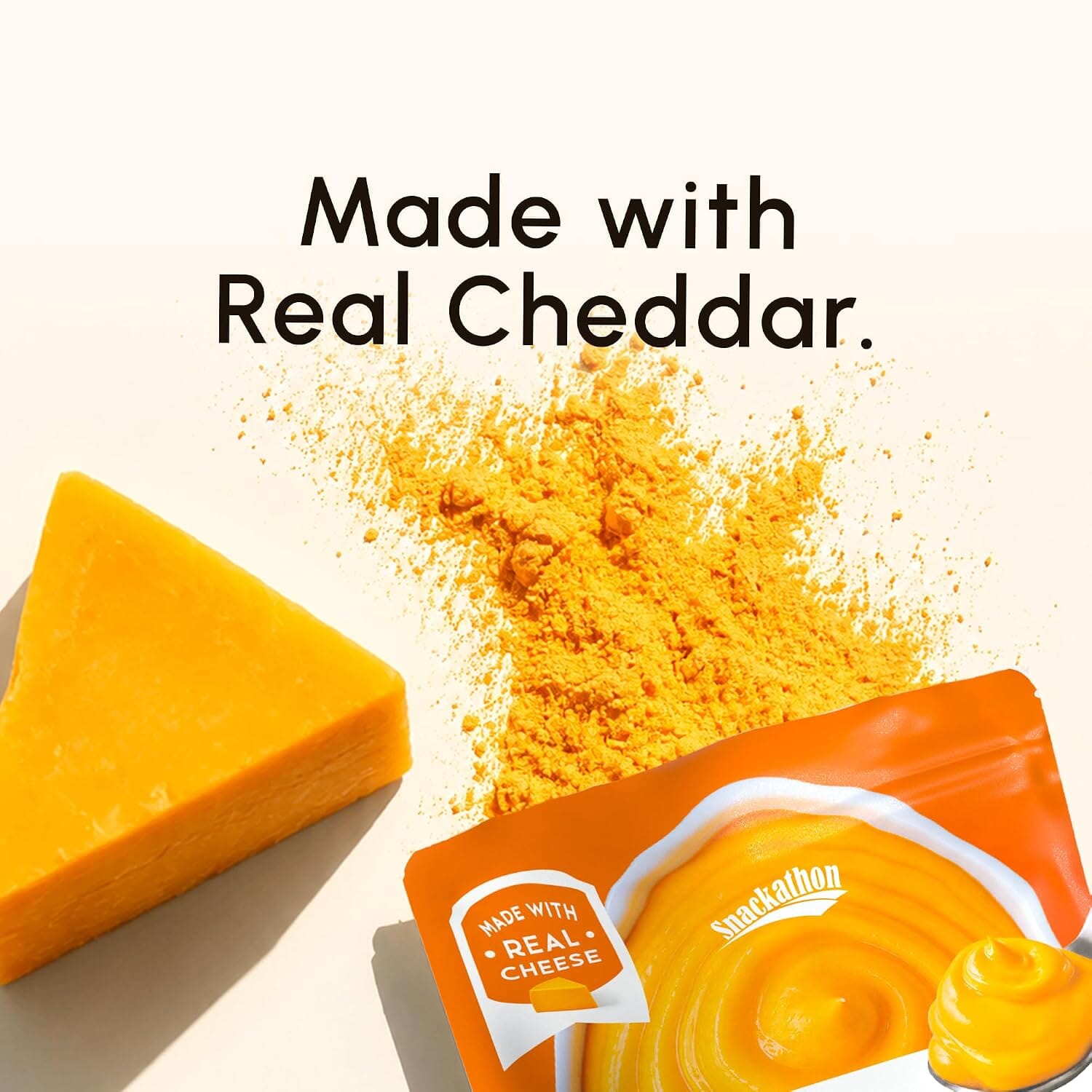 Snackathon Yellow Cheddar Cheese Powder, Made with Real Cheese Snackathon 