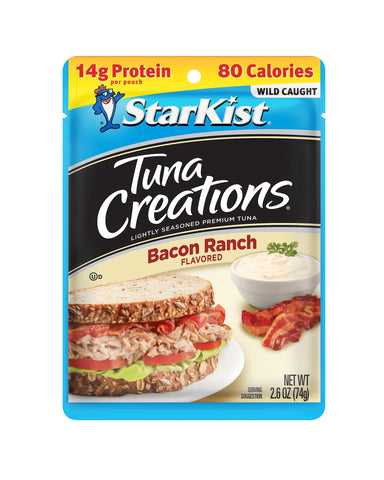 StarKist Tuna Creations, Bacon Ranch, 15g Protein, 2.6 oz Pouch StarKist Single 