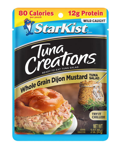StarKist Tuna Creations, Whole Grain Dijon Mustard Tuna Salad, 12g Protein, 3 oz Pouch StarKist Single 