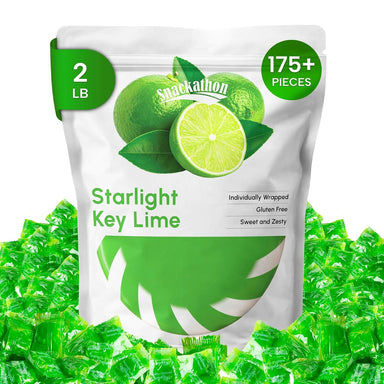Starlight Candy, Key Lime, Individually Wrapped Snackathon 2 Pound 