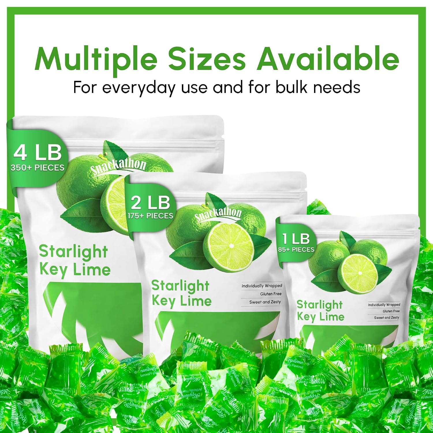 Starlight Candy, Key Lime, Individually Wrapped Snackathon 
