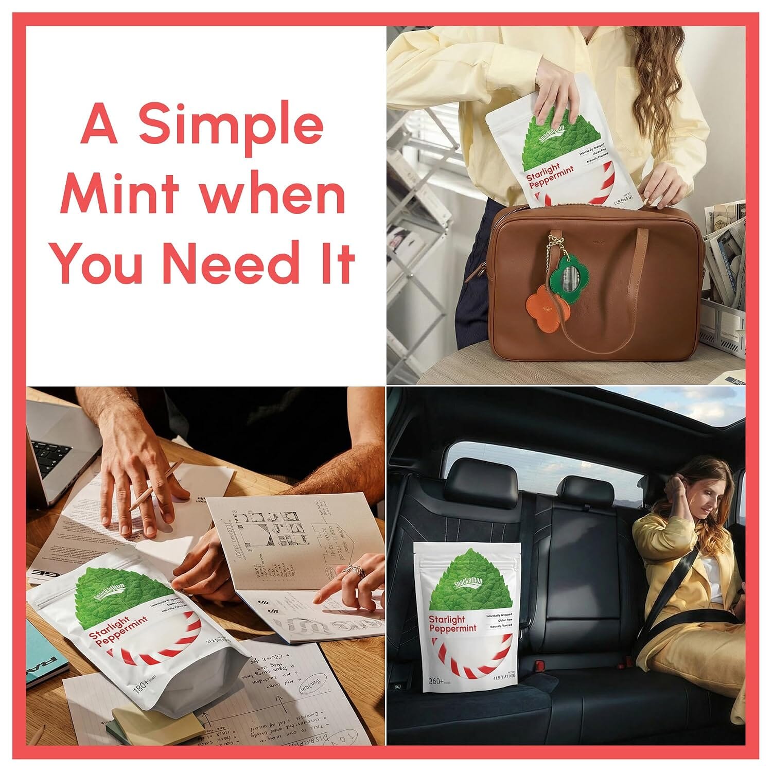 Starlight Candy, Peppermint, Individually Wrapped Snackathon 
