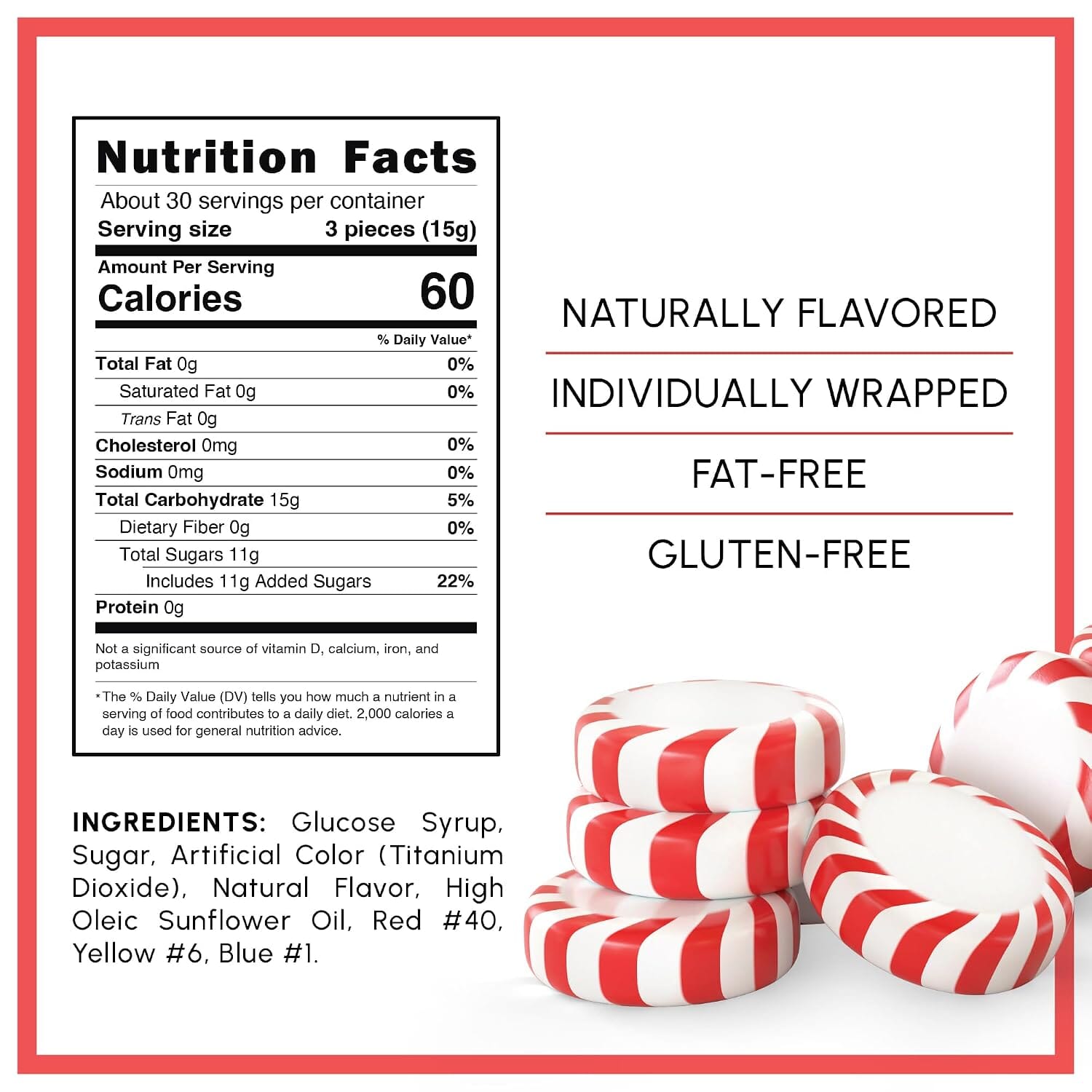 Starlight Candy, Peppermint, Individually Wrapped Snackathon 