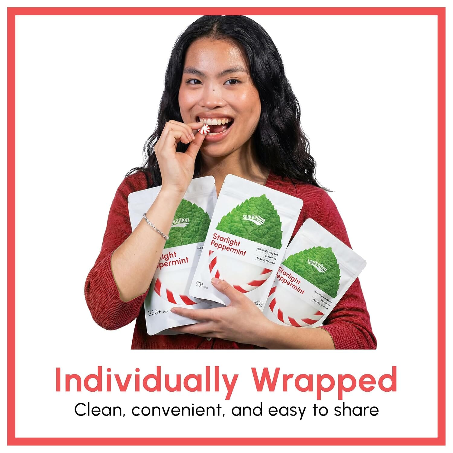 Starlight Candy, Peppermint, Individually Wrapped Snackathon 