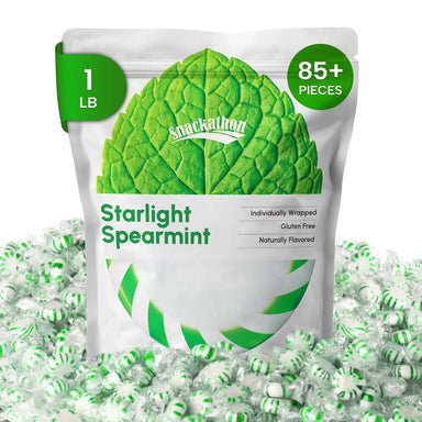 Starlight Candy, Spearmint, Individually Wrapped Snackathon 1 Pound 