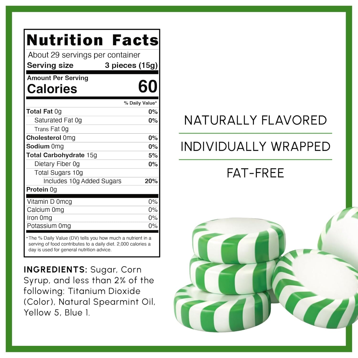 Starlight Candy, Spearmint, Individually Wrapped Snackathon 