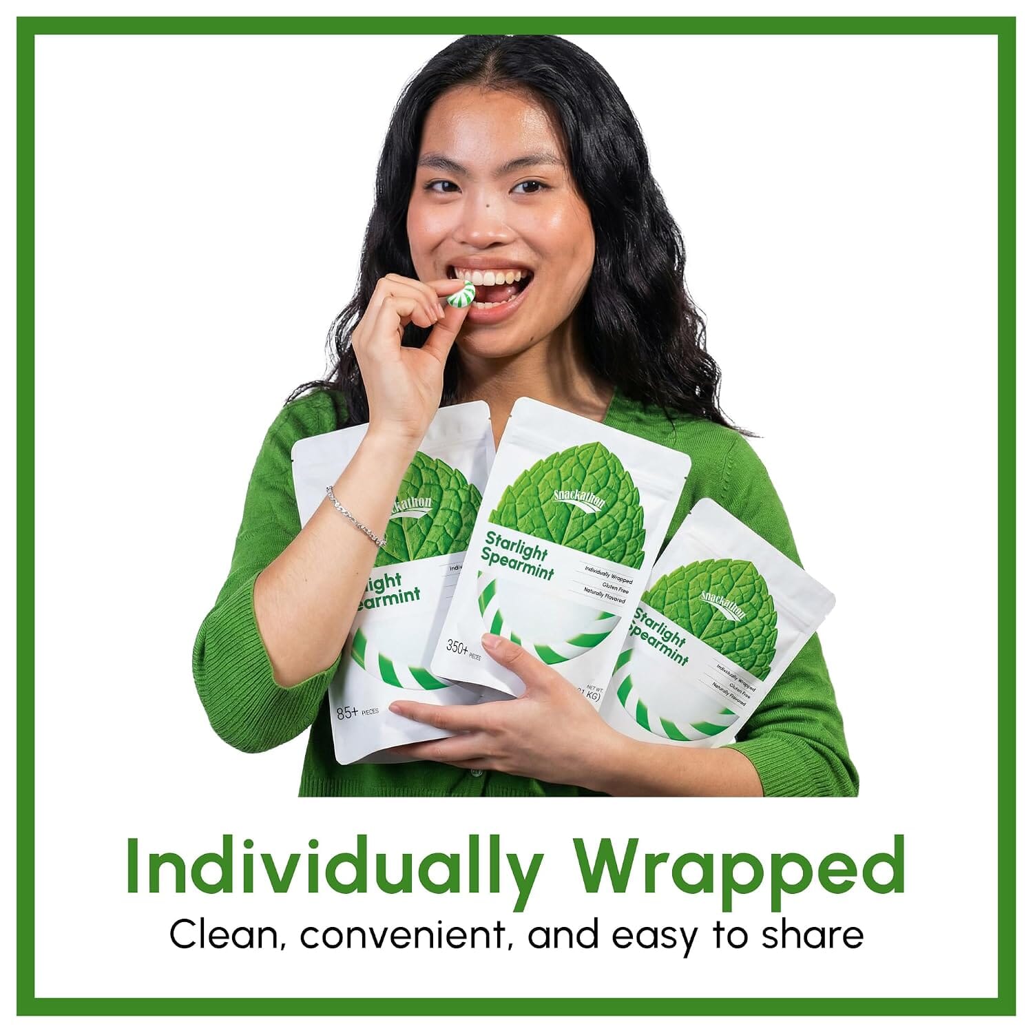 Starlight Candy, Spearmint, Individually Wrapped Snackathon 