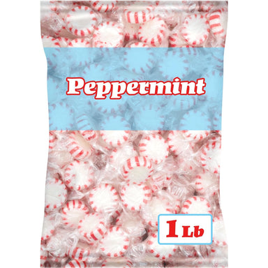 Starlight Peppermint Candy, Individually Wrapped, 1 Pound Bag Snackathon 