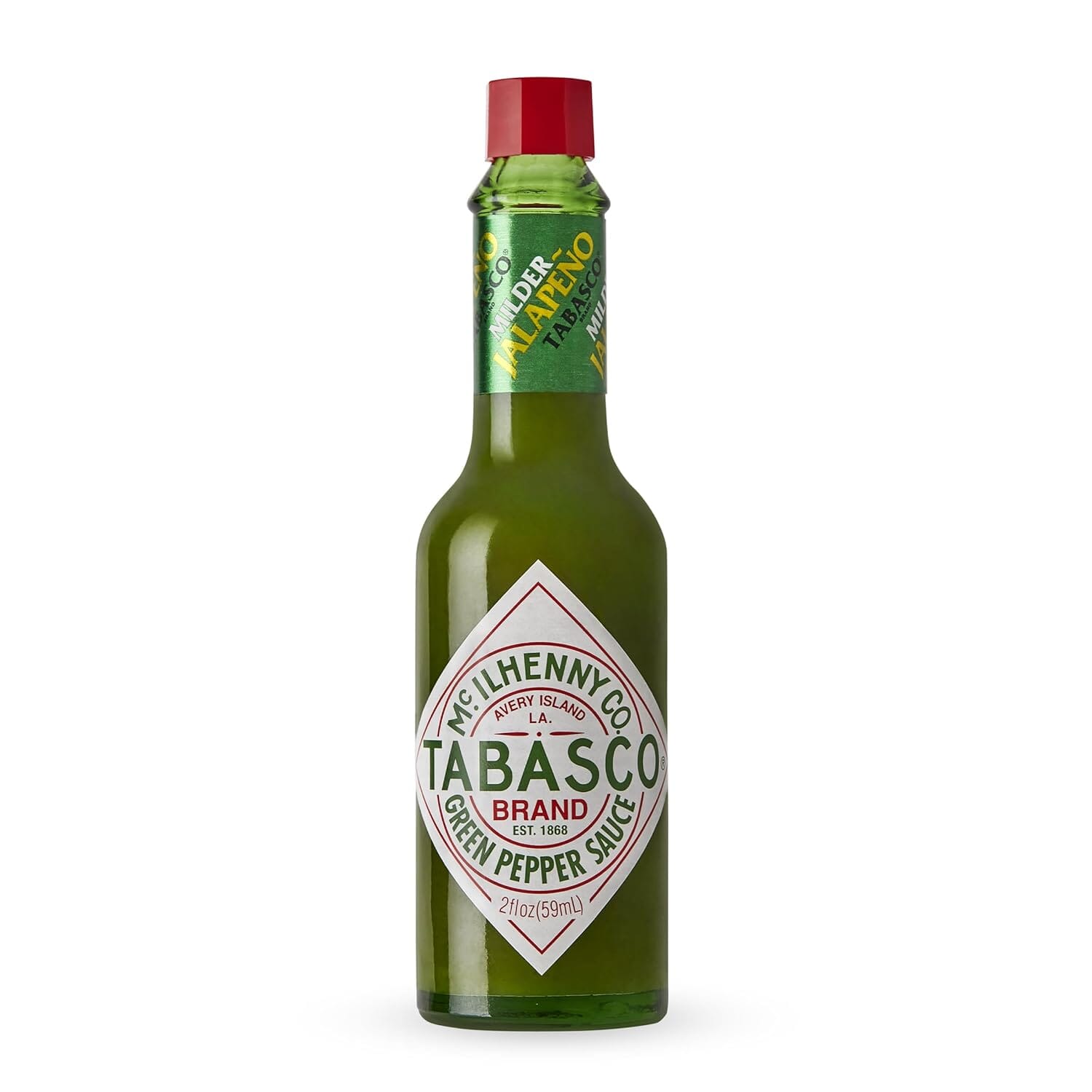 Tabasco Green Pepper Sauce, 2 Fluid Ounce Pack of 1-5972161568 Snackathon Foods 
