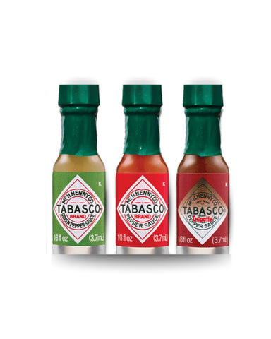 Tabasco Miniature Variety Pepper Hot Sauce Single Serve; 0.125 Fluid Ounce TABASCO 0.13 FO-144 Count 