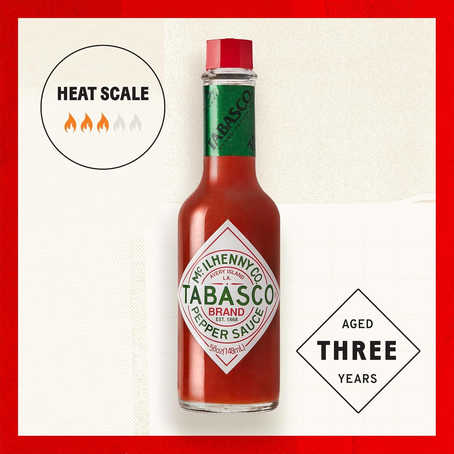 Tabasco Original Pepper Sauce in box, 5 Fluid Ounce Tabasco 