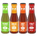 Taco Bell Glass Condiment Sauce Variety Pack, 1 Verde, 1 Mild, 1 Hot, 1 Fire, 4 CT Snackathon 