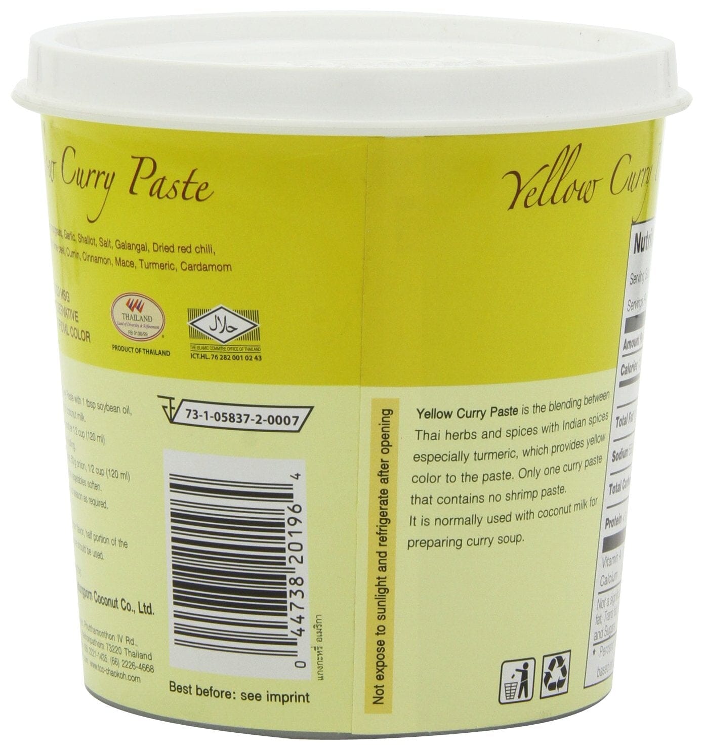 Thai Yellow curry paste (1kg by Mae Ploy) Snackathon Foods 