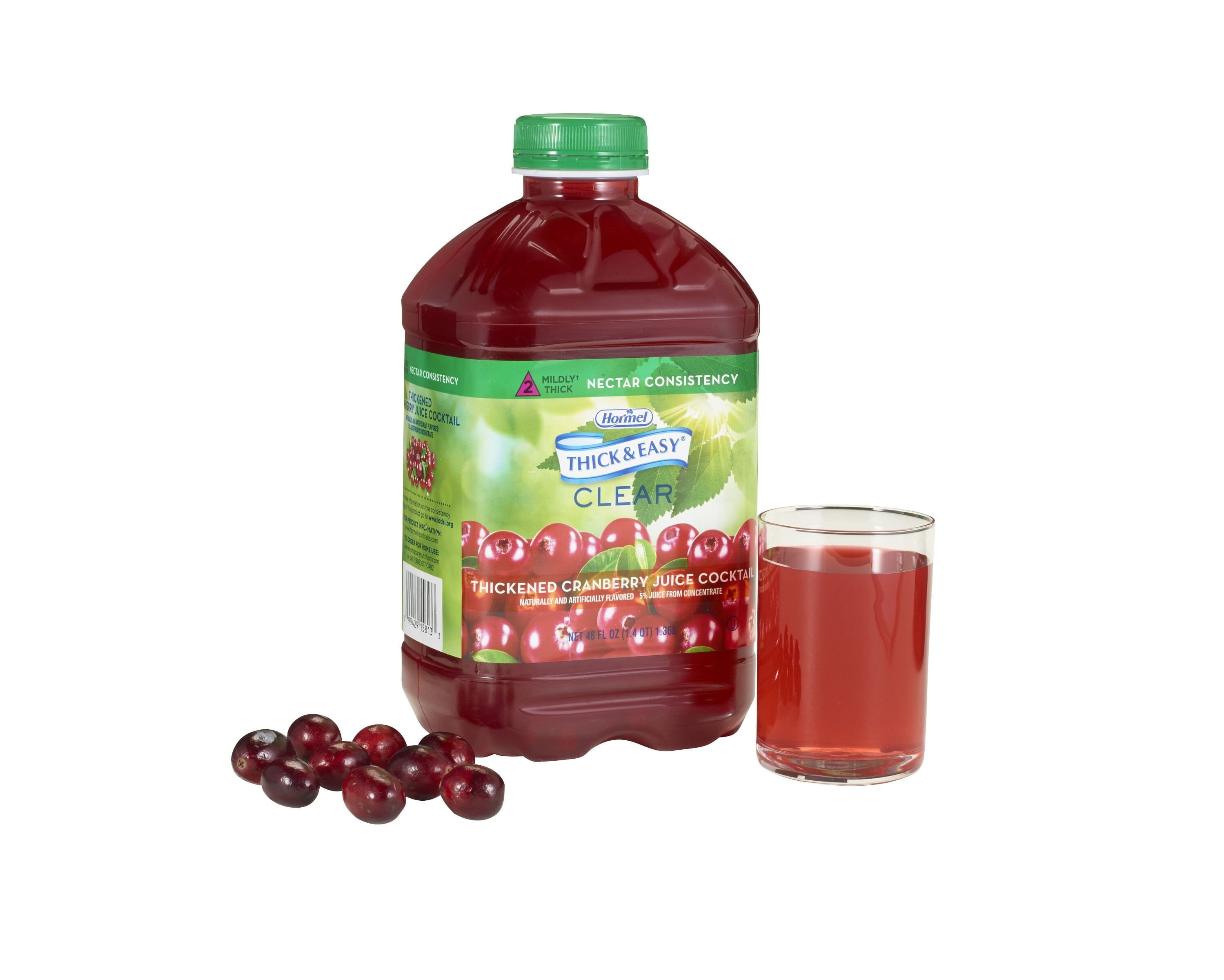 Thick & Easy Clear Thickened Beverage 46 Ounce, Cranberry Juice Cocktail Thick & Easy 